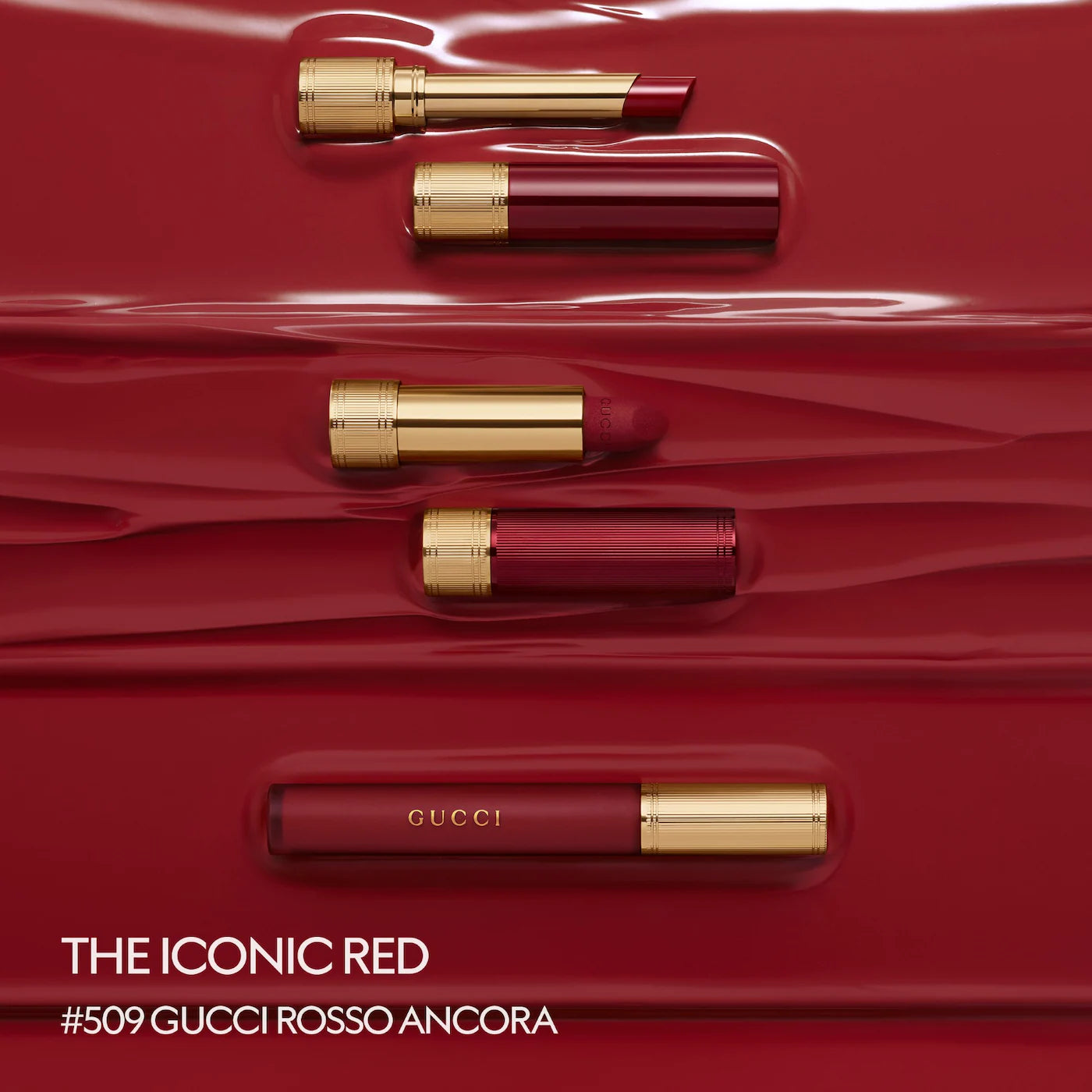 Gucci Rouge à Lèvres Mat Lipstick - 509 - Rosso Ancora
