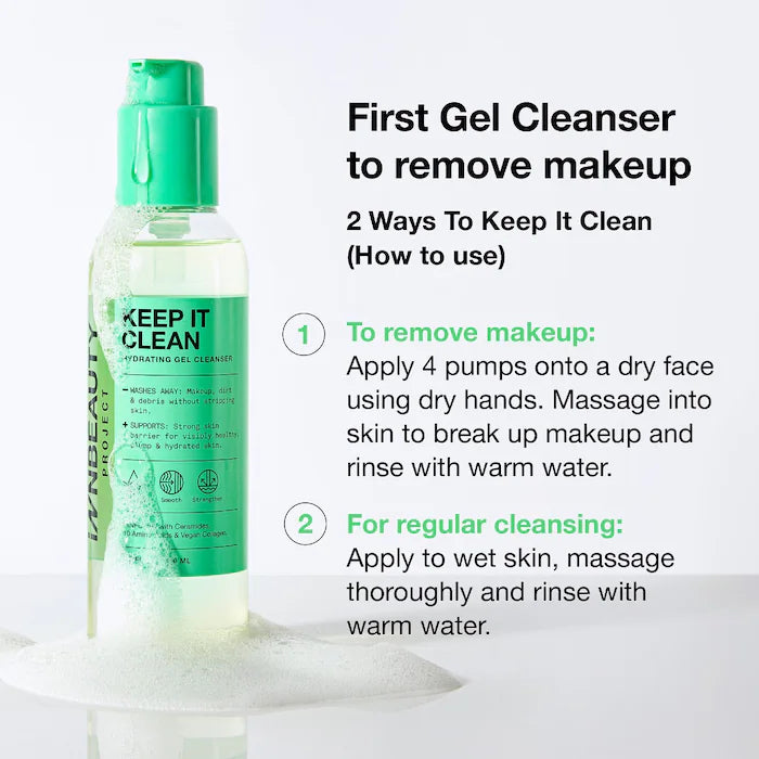 Keep It Clean Hydrating Gel Cleanser with Ceramides & 10 Amino Acids