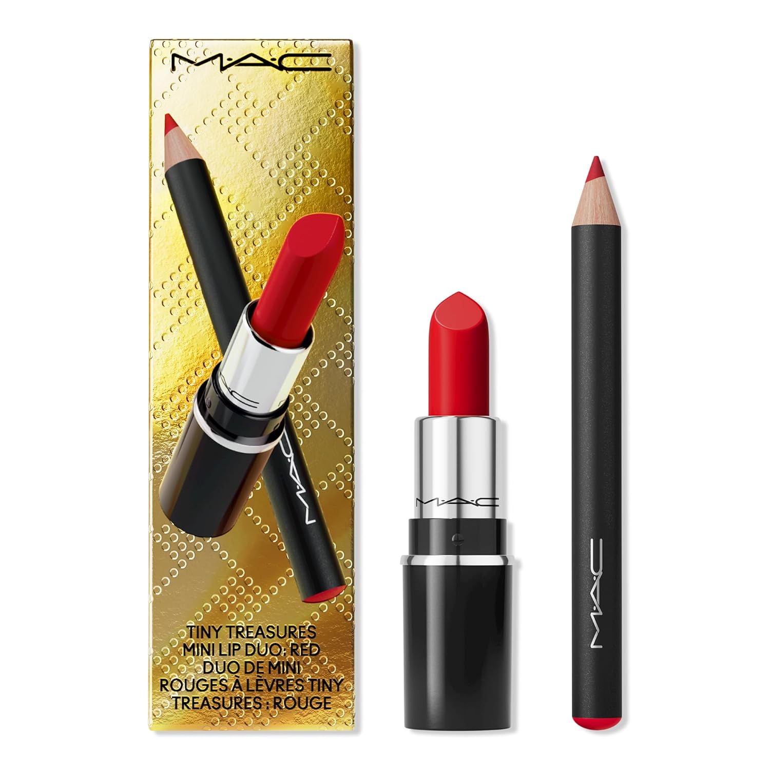 MAC Tiny Treasures Mini Lip Duo, Red, 2 Piece Set