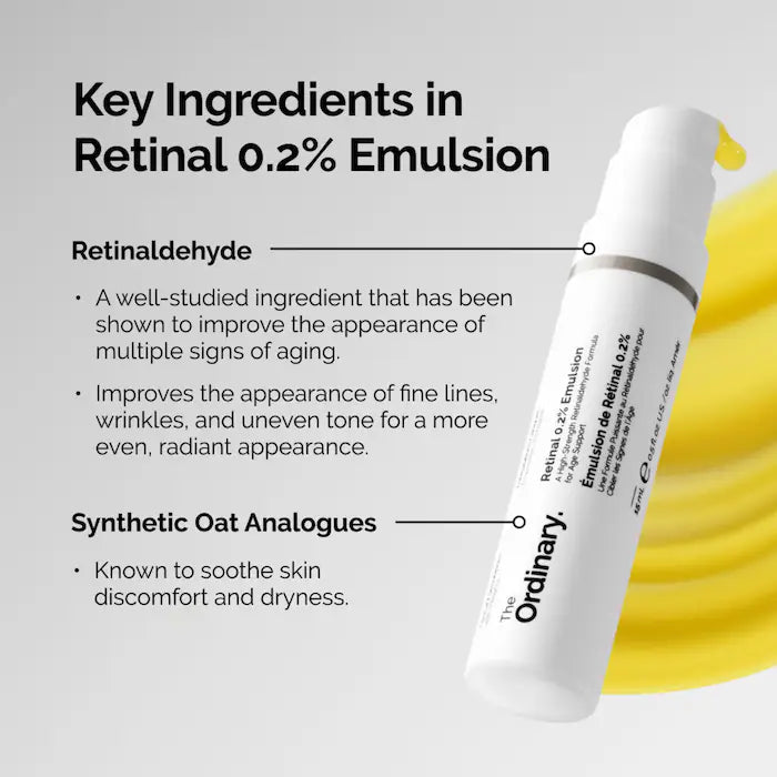Retinal 0.2% Emulsion High-Strength Retinoid Nighttime Treatment