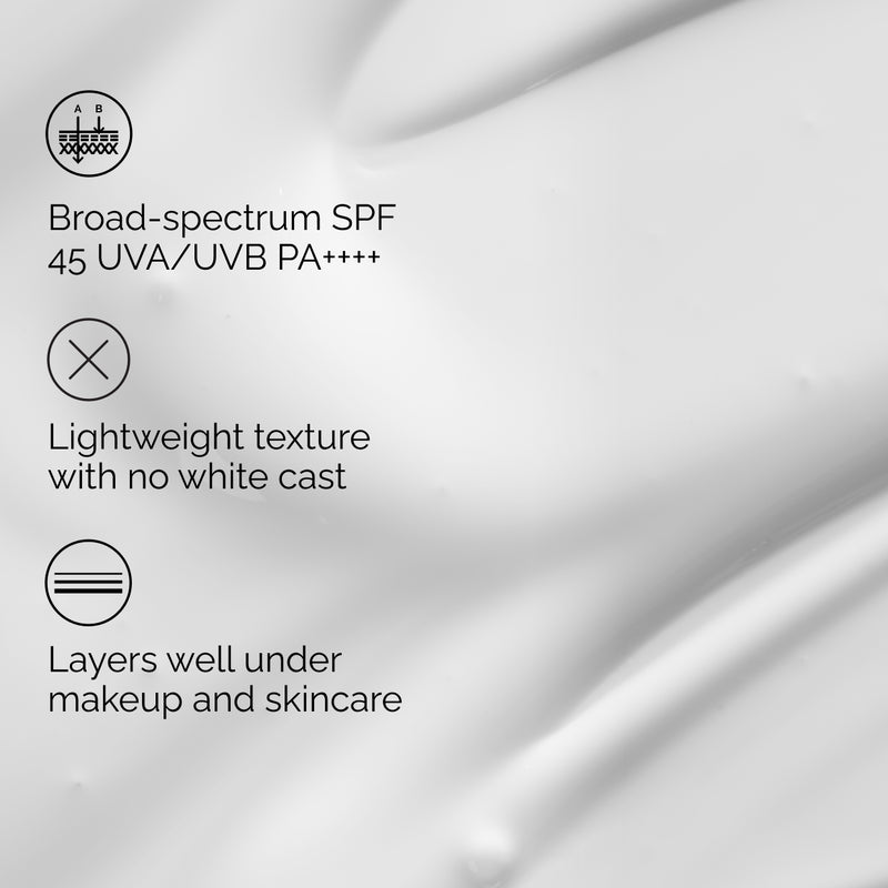 UV Filters SPF 45 Serum Sunscreen PA++++