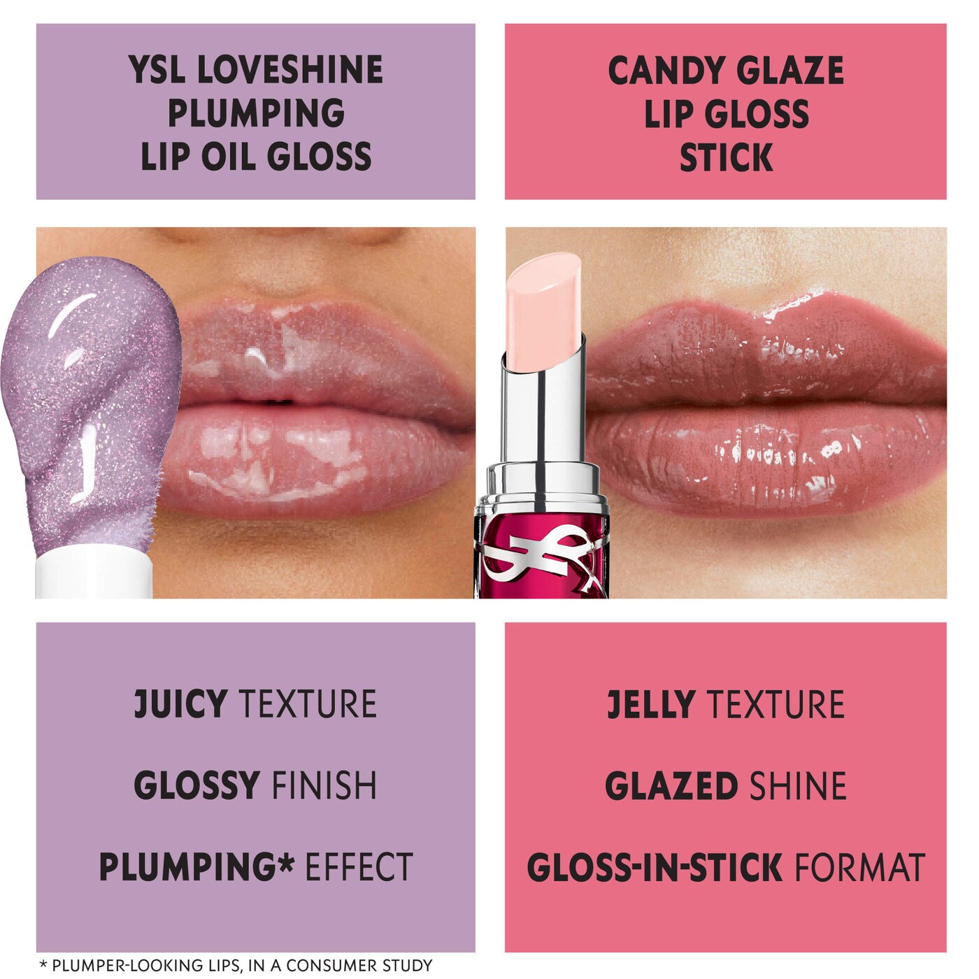 YSL Loveshine Plumping Lip Oil Gloss 08 Purple Dream